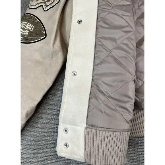 *NWT* Abercrombie & Fitch Echo Park Football Varsity Bomber Letterman Jacket (S)